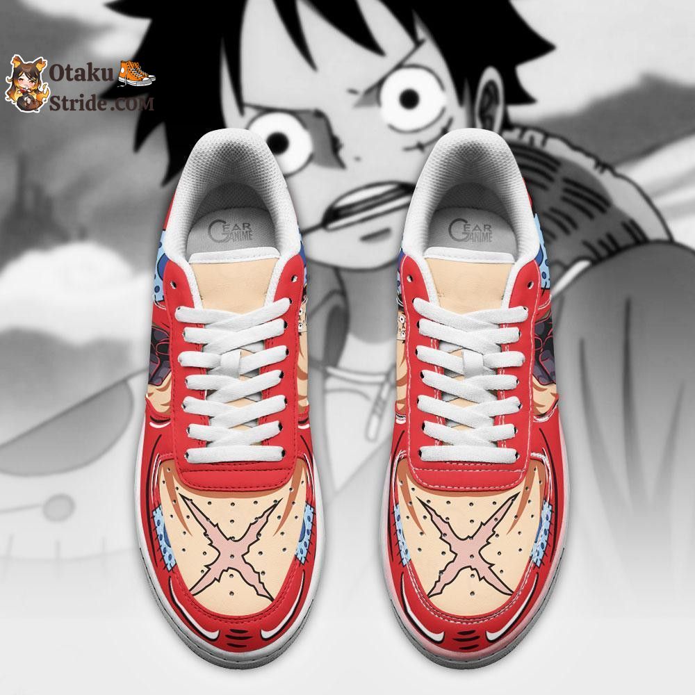 Custom Wano Arc Luffy Air Sneakers – One Piece Anime Shoes