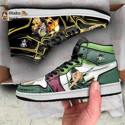 Custom Zoro and Sanji Anime Sneakers – One Piece Shoes for Friends