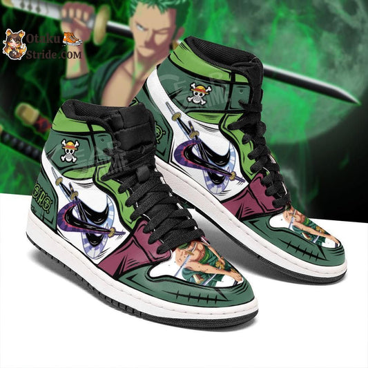 Custom Zoro Three Swords Sneakers – Santoryu One Piece Anime Shoes