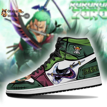 Custom Zoro Three Swords Sneakers – Santoryu One Piece Anime Shoes