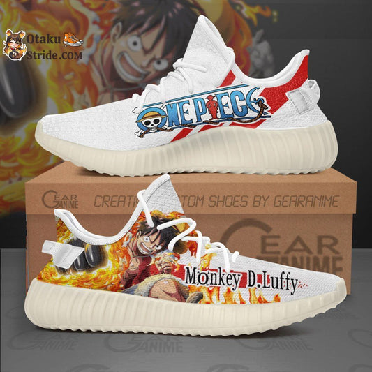 Monkey D Luffy Custom Anime Sneakers – One Piece Shoes with Unique Design
