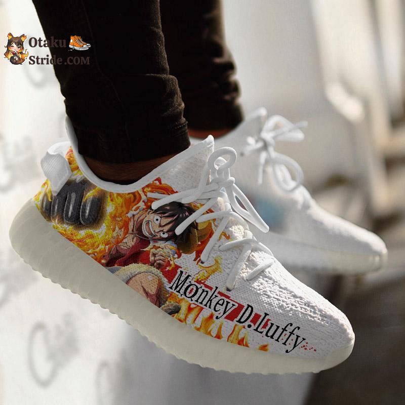 Monkey D Luffy Custom Anime Sneakers – One Piece Shoes with Unique Design