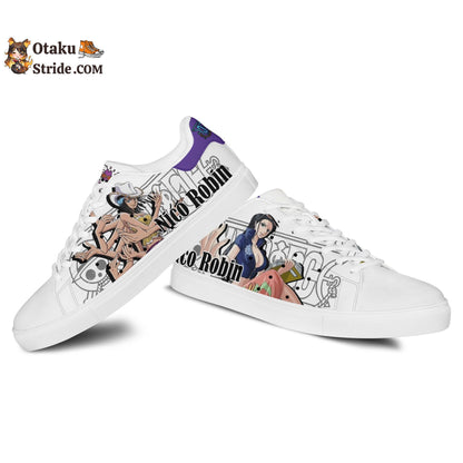 Nico Robin Anime Skate Sneakers – Custom OP Shoes for True Fans