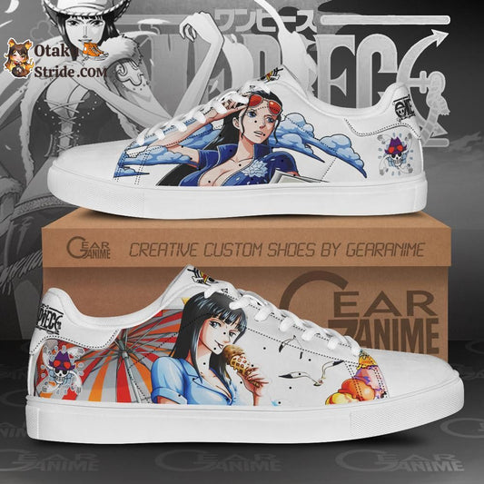 Nico Robin One Piece Anime Custom Skate Shoes – Unique Printed Footwear