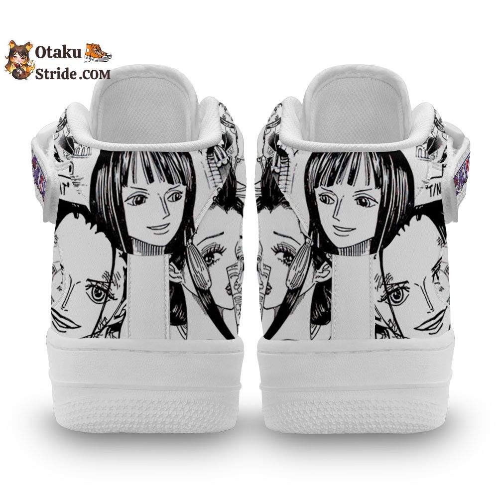 Nico Robin One Piece Anime Custom Sneakers – Air Mid Manga Shoes Mix