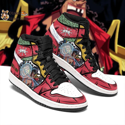 One Piece Blackbeard Sneakers – Yami Yami No Mi Custom Anime Shoes – Unique and Stylish Footwear