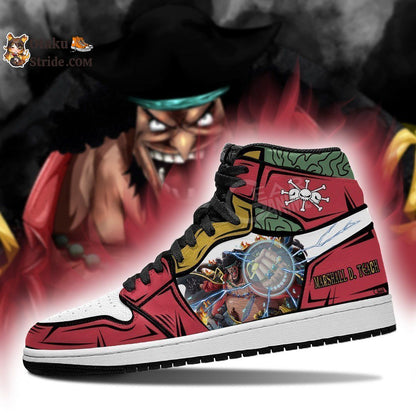 One Piece Blackbeard Sneakers – Yami Yami No Mi Custom Anime Shoes – Unique and Stylish Footwear