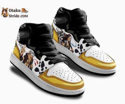 Trafalgar Law Kids Sneakers – One Piece Anime Shoes – Custom Printed Footwear