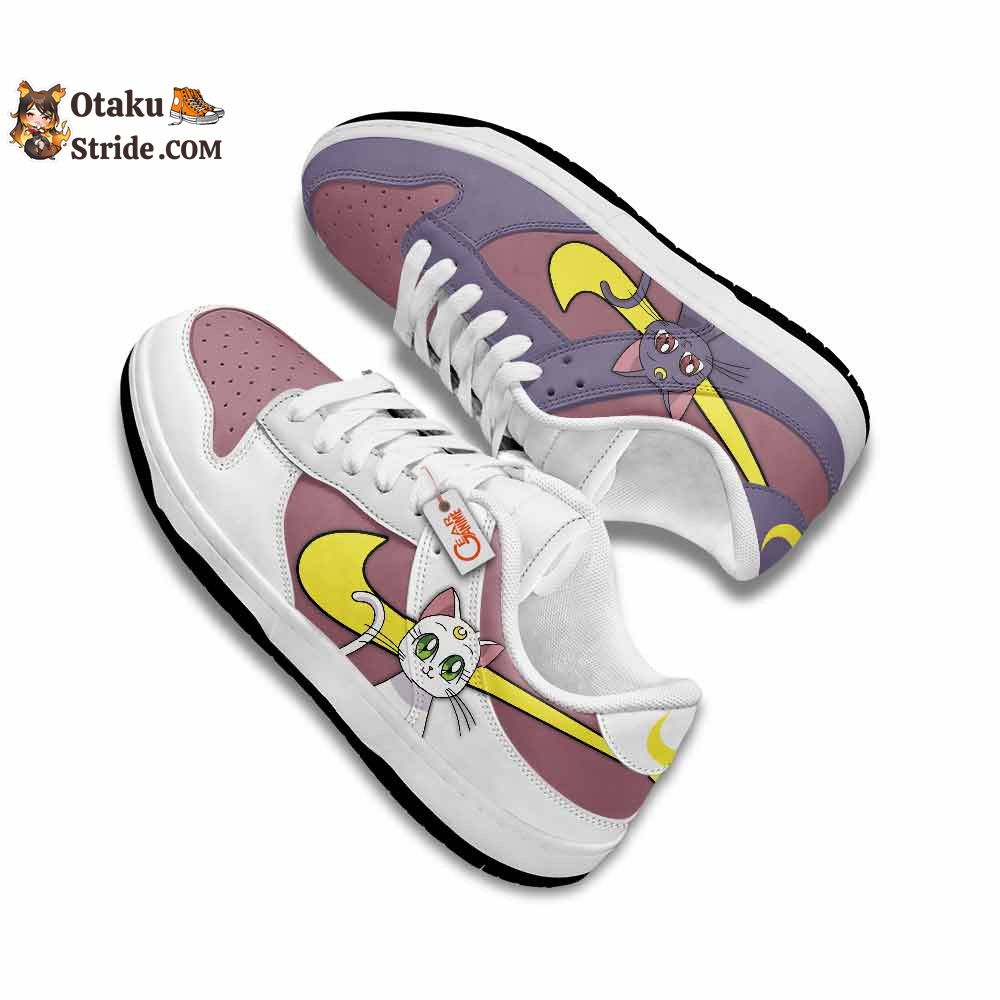 Luna and Artemis Cat SB Sneakers Anime Shoes