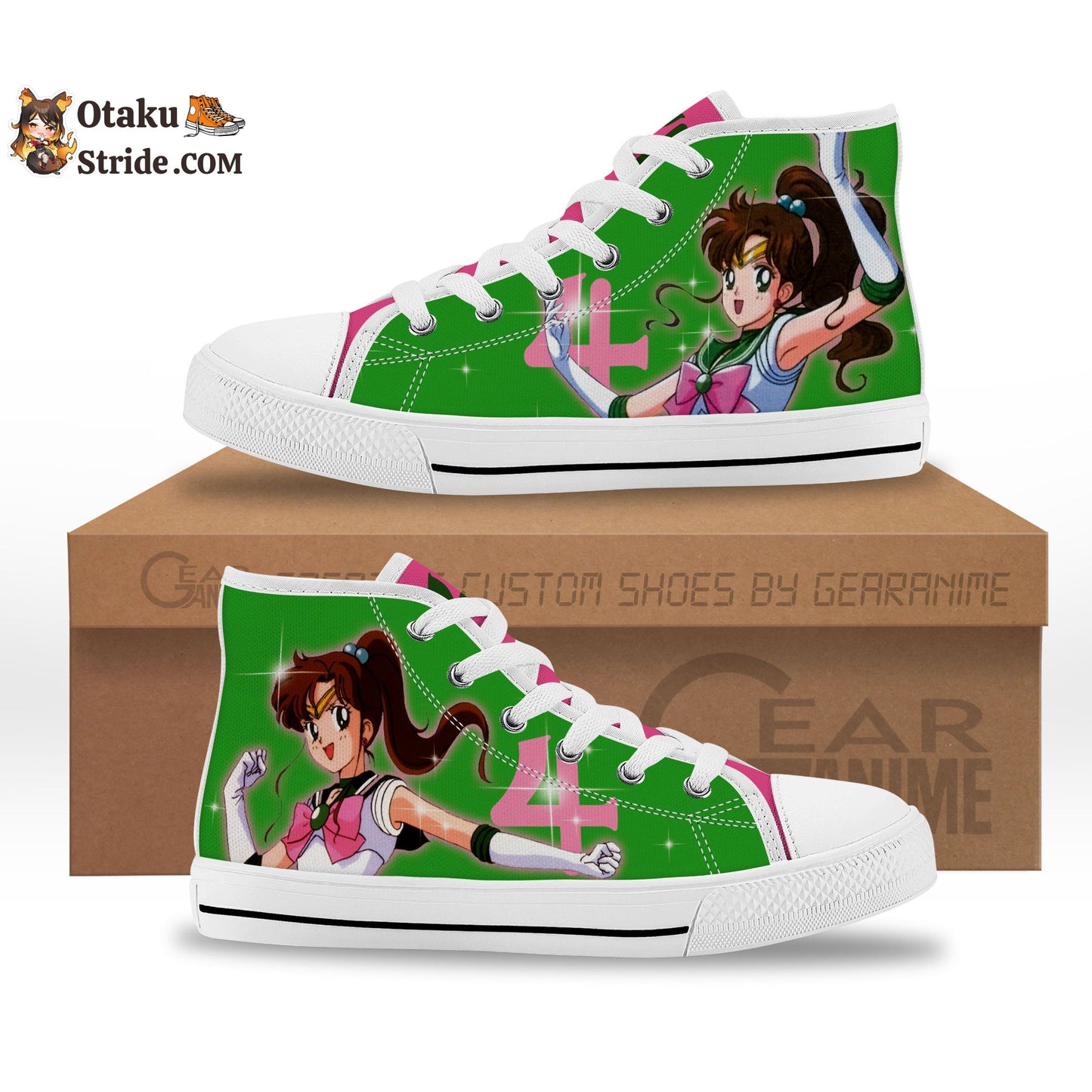 Sailor Jupiter Kids Sneakers Anime High Top Shoes