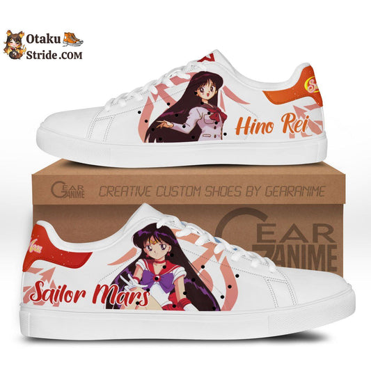 Sailor Mars Skate Sneakers Custom Sailor Anime Shoes