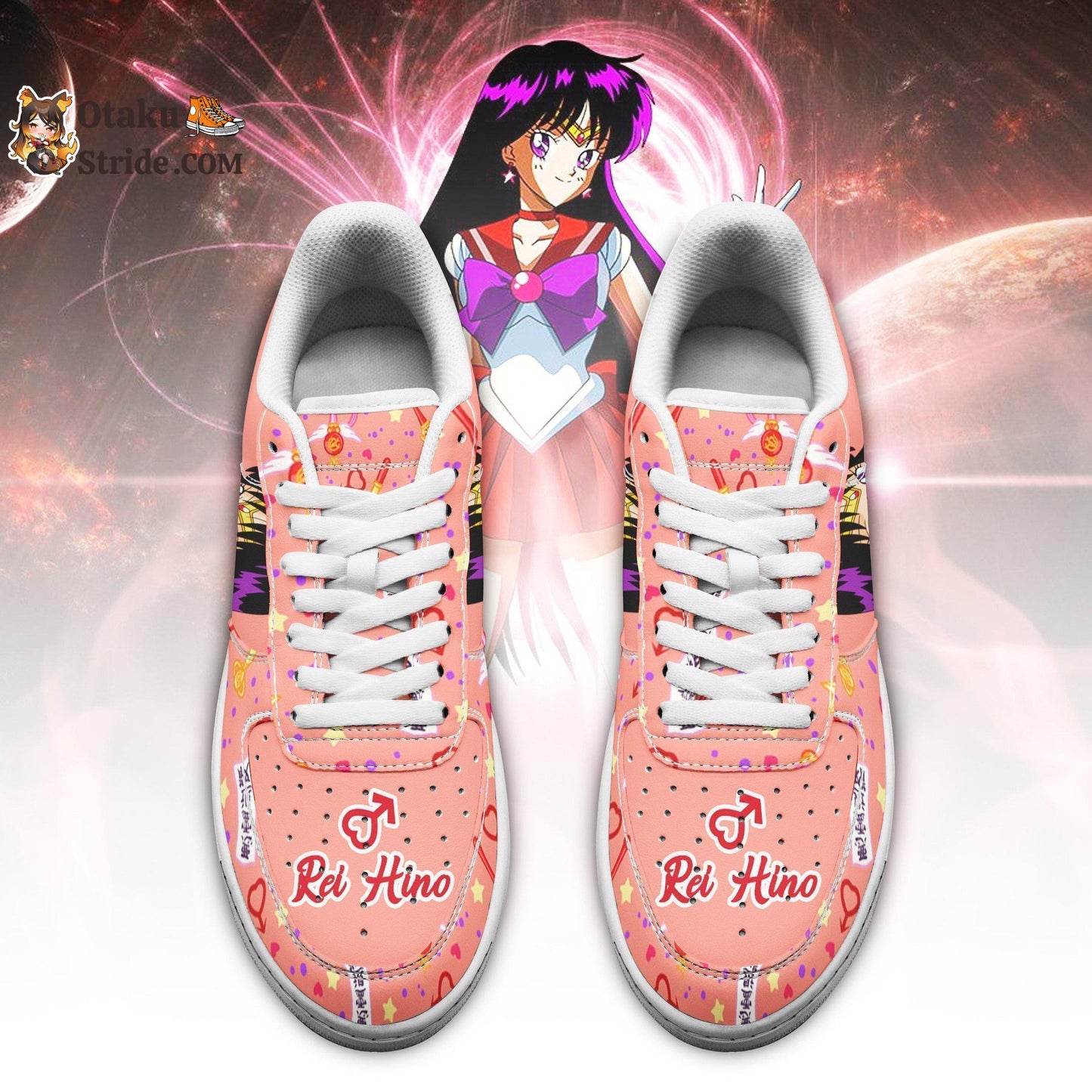 Sailor Mars Sneakers Custom Anime Sailor Moon Shoes