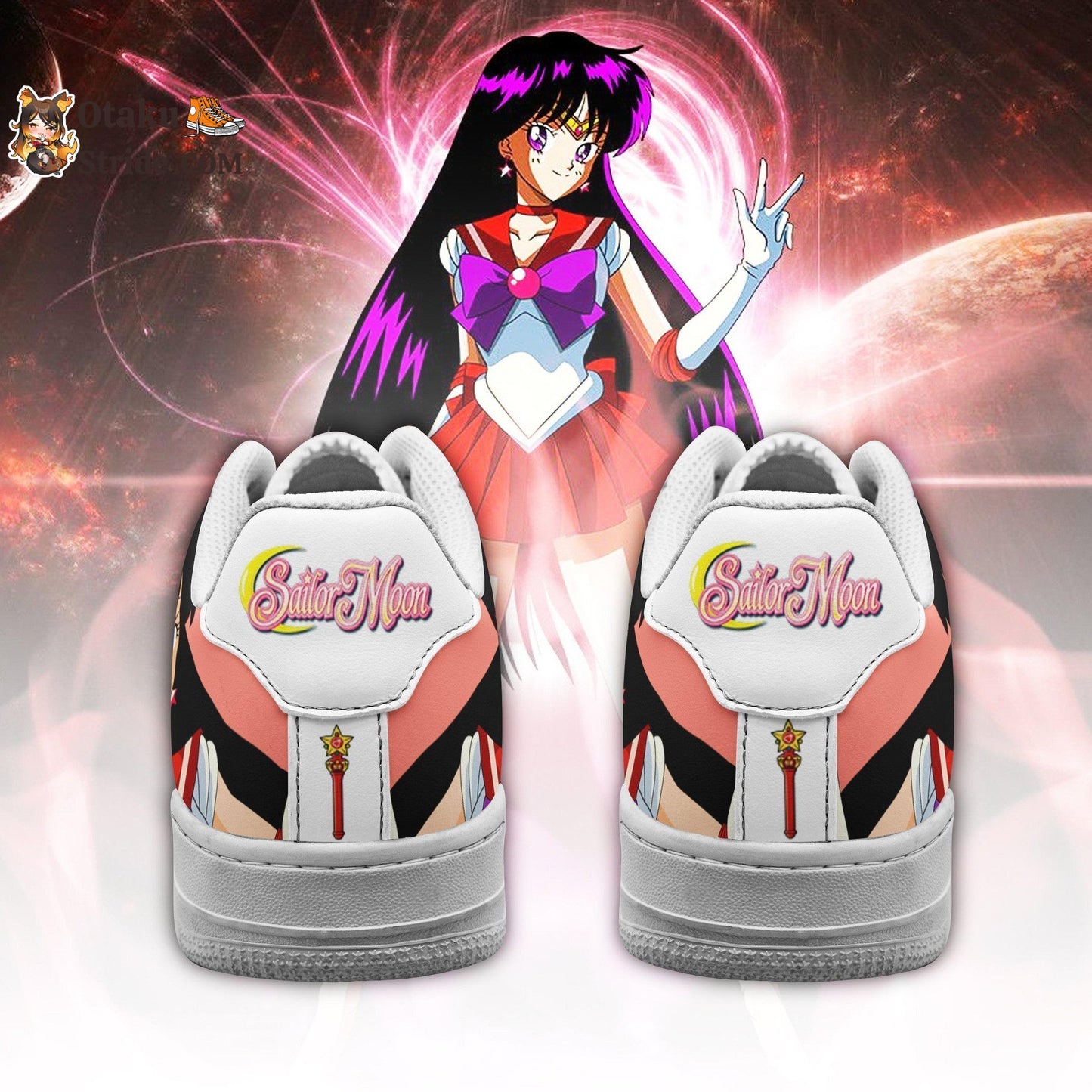 Sailor Mars Sneakers Custom Anime Sailor Moon Shoes