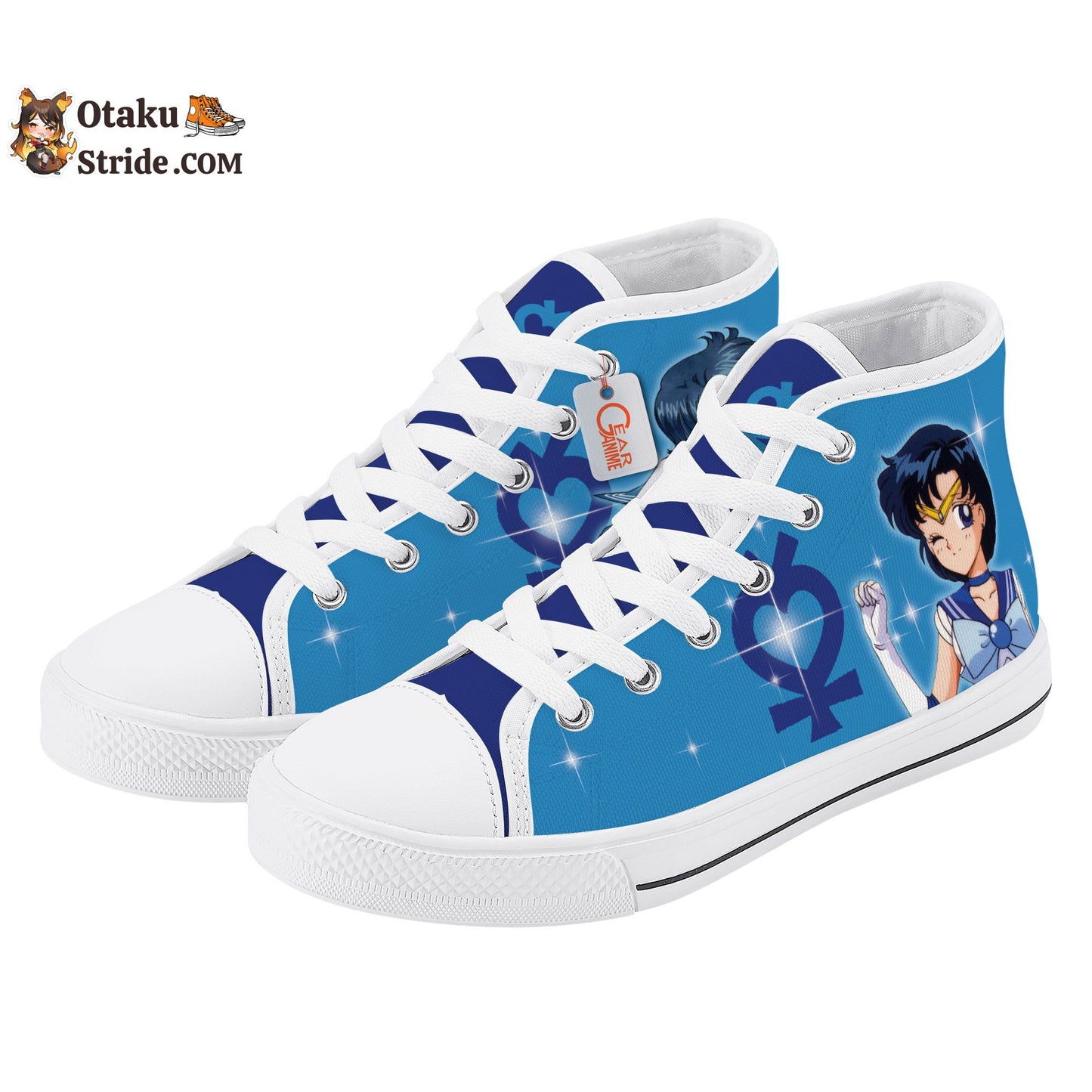 Sailor Mercury Kids Sneakers Anime High Top Shoes