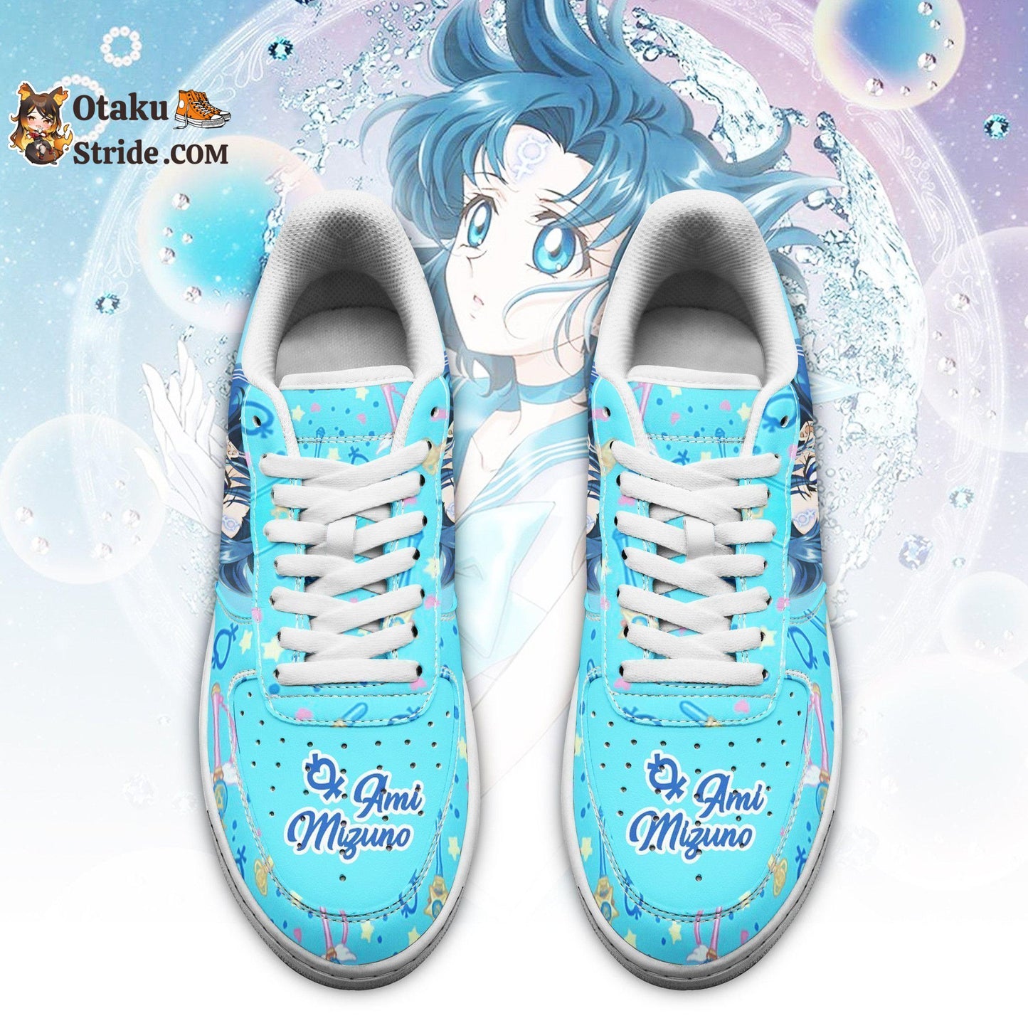 Sailor Mercury Sneakers Custom Anime Sailor Moon Shoes