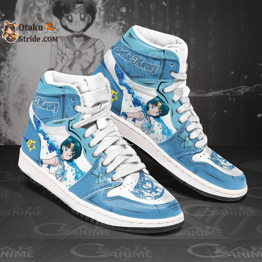 Sailor Mercury Sneakers Sailor Anime Shoes