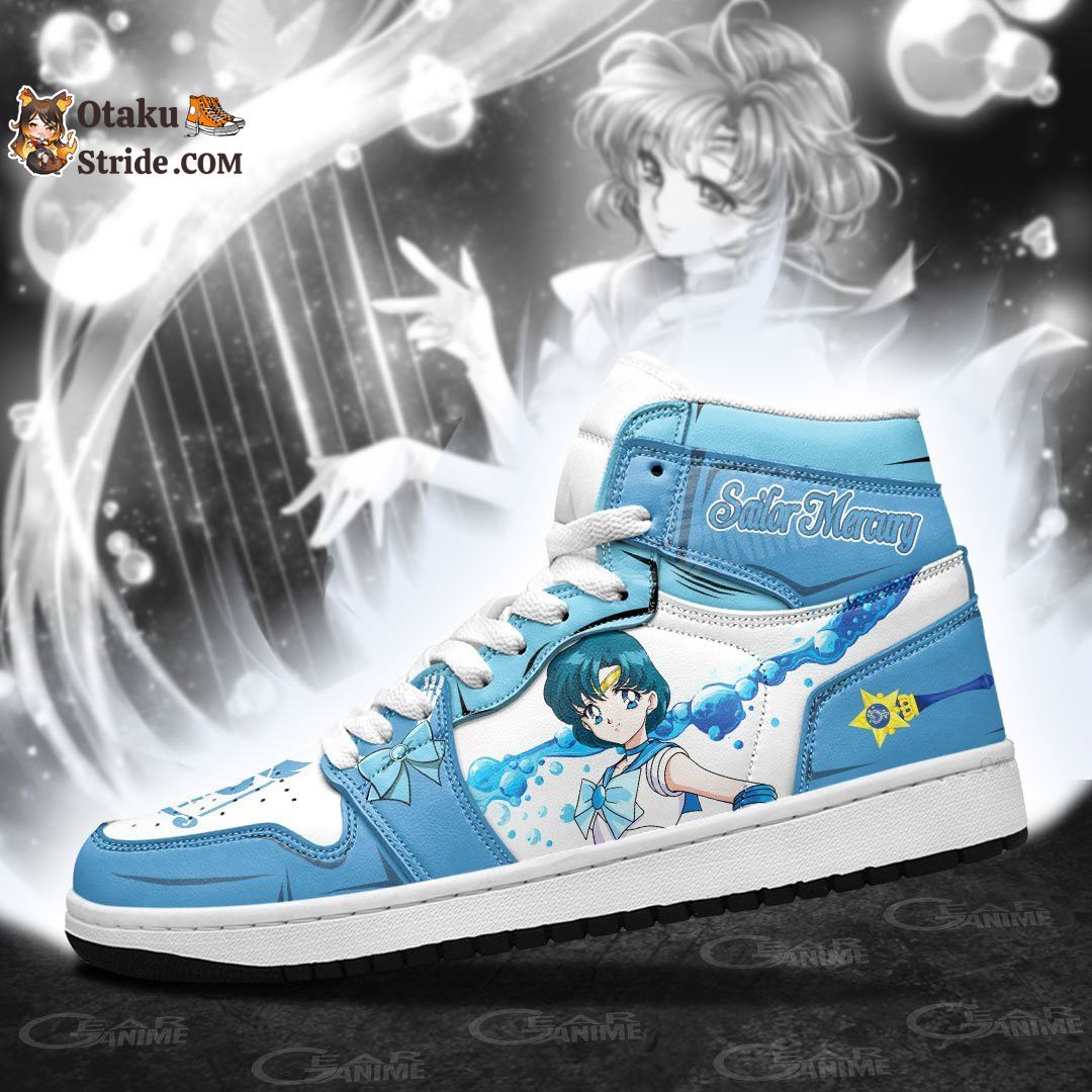 Sailor Mercury Sneakers Sailor Anime Shoes