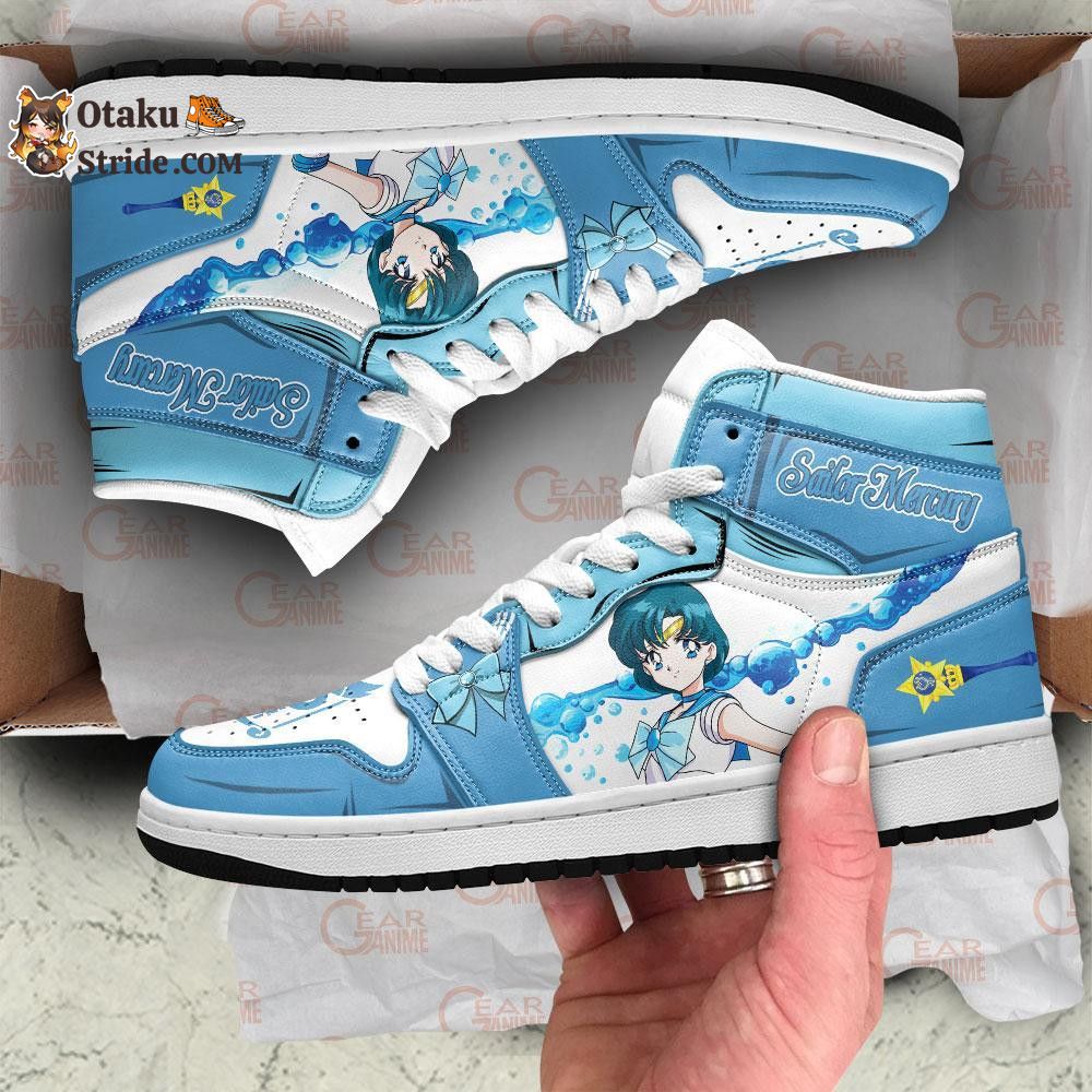 Sailor Mercury Sneakers Sailor Anime Shoes