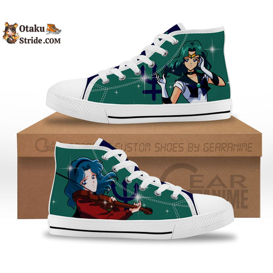 Sailor Neptune Kids Sneakers Anime High Top Shoes