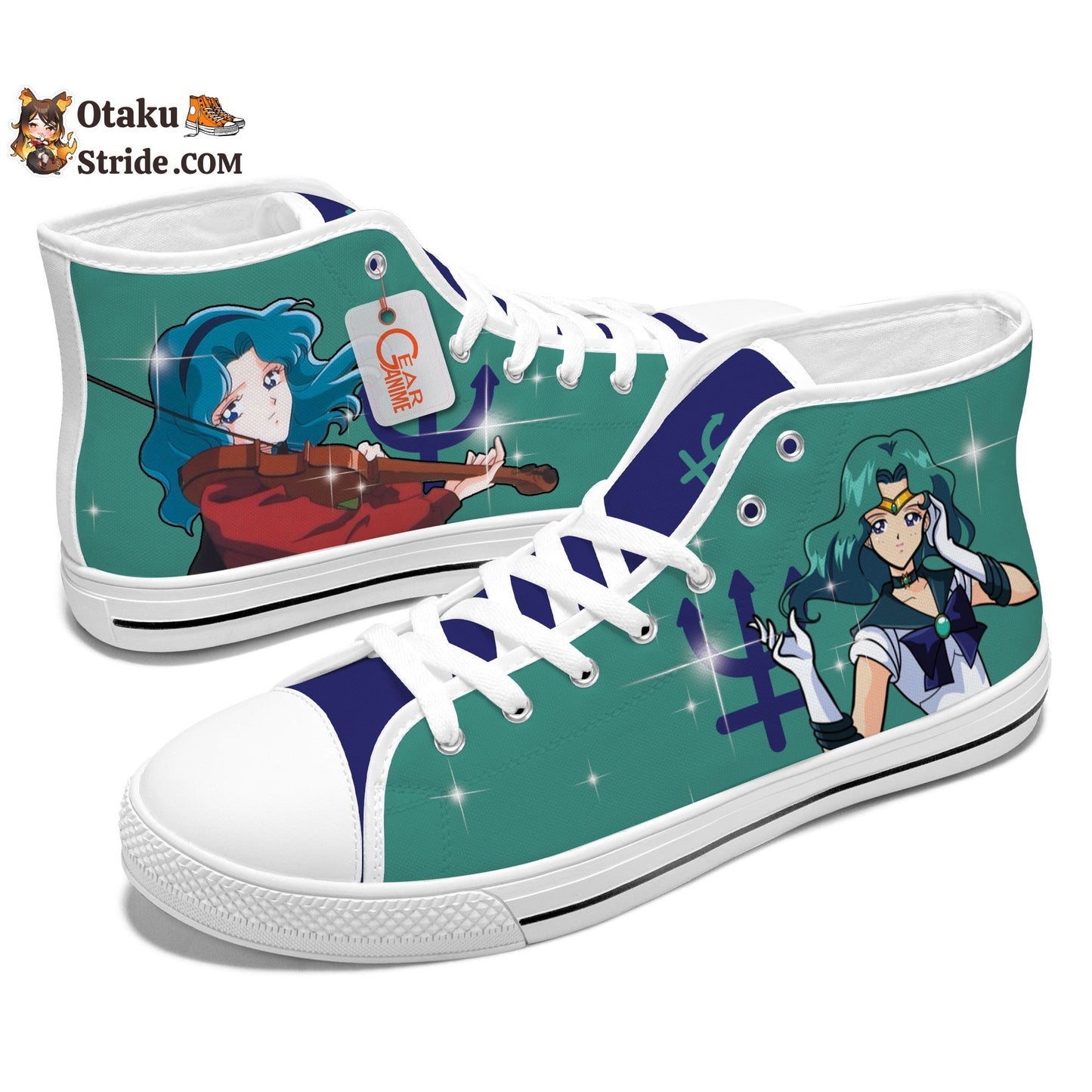 Sailor Neptune Kids Sneakers Anime High Top Shoes