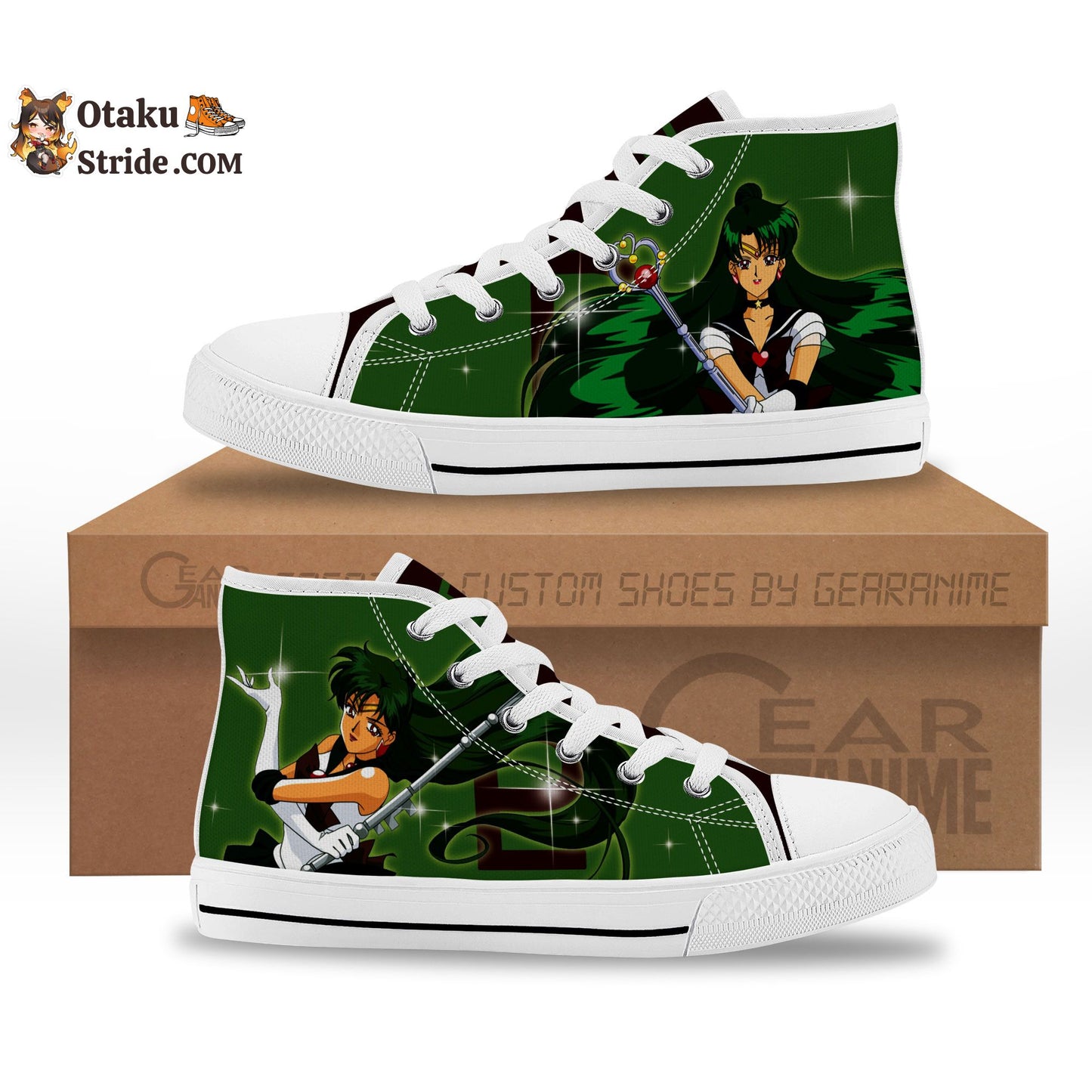 Sailor Pluto Kids Sneakers Anime High Top Shoes