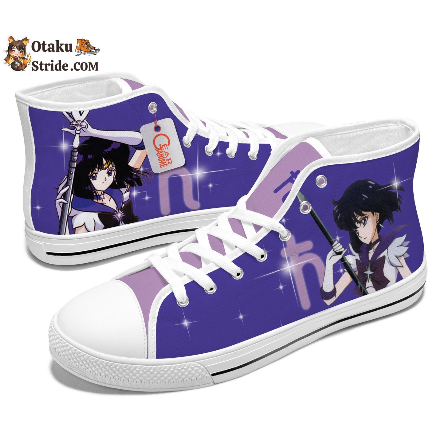 Sailor Saturn Kids Sneakers Anime High Top Shoes