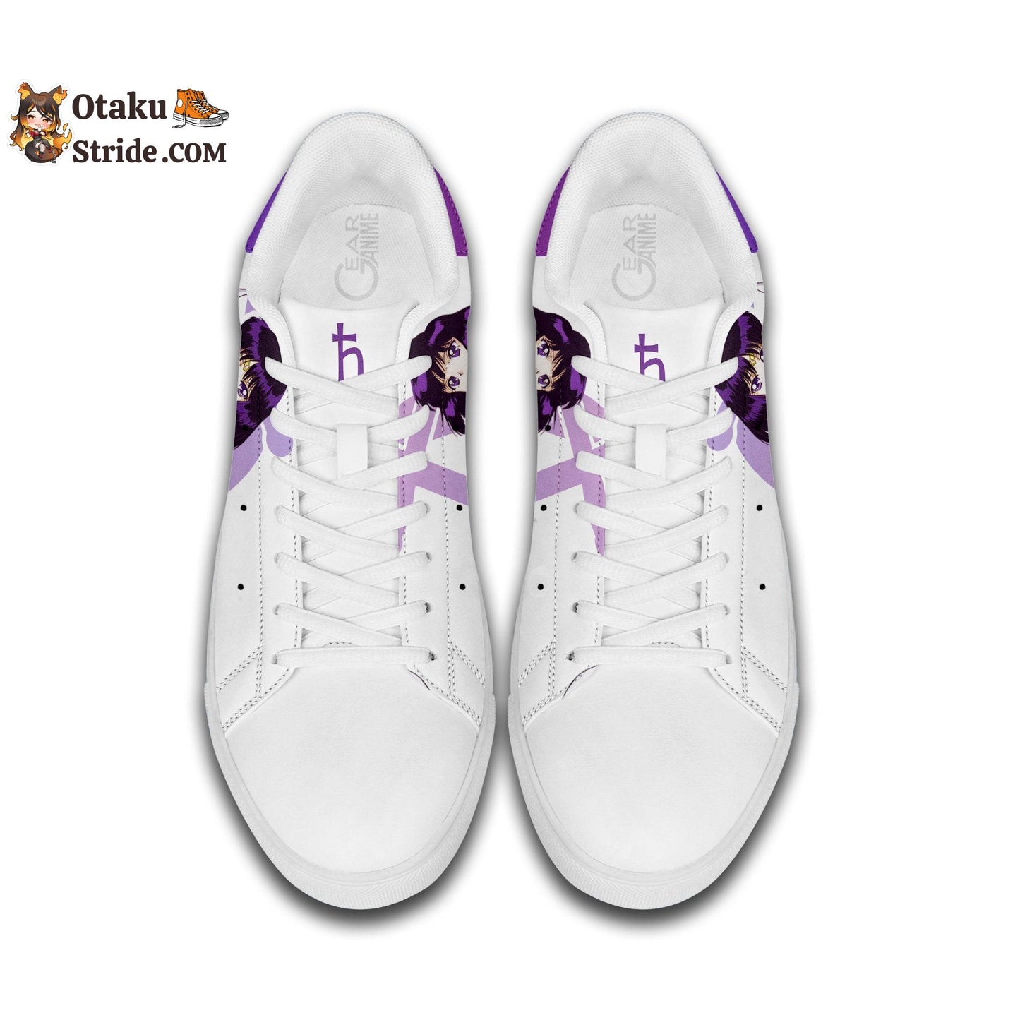 Sailor Saturn Skate Sneakers Custom Sailor Anime Shoes