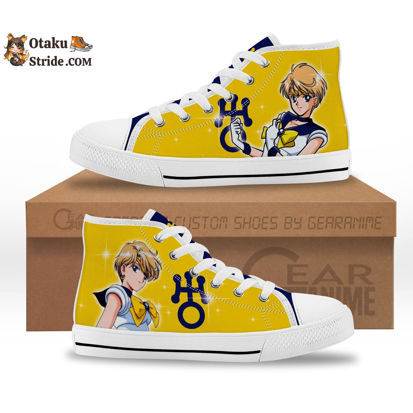 Sailor Uranus Kids Sneakers Anime High Top Shoes