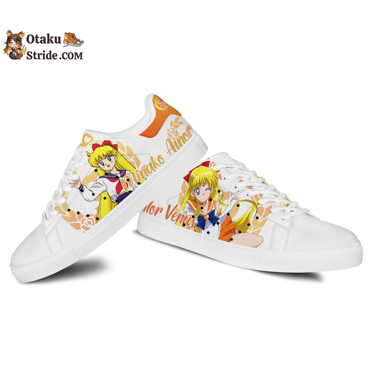 Sailor Venus Skate Sneakers Custom Sailor Anime Shoes