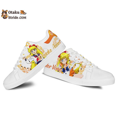 Sailor Venus Skate Sneakers Custom Sailor Anime Shoes