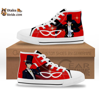 Tuxedo Mask Kids Sneakers Anime High Top Shoes