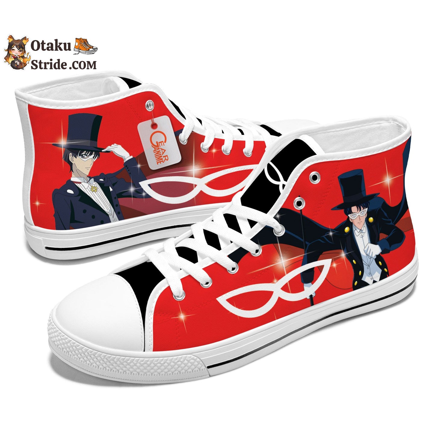 Tuxedo Mask Kids Sneakers Anime High Top Shoes