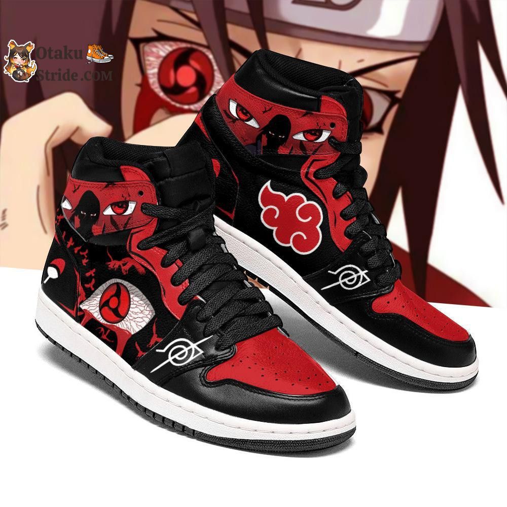 Akatsuki Itachi Sharingan Eyes J1 Sneakers Anime