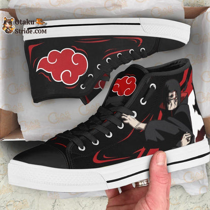 Akatsuki Itachi Jutsu High Top Shoes