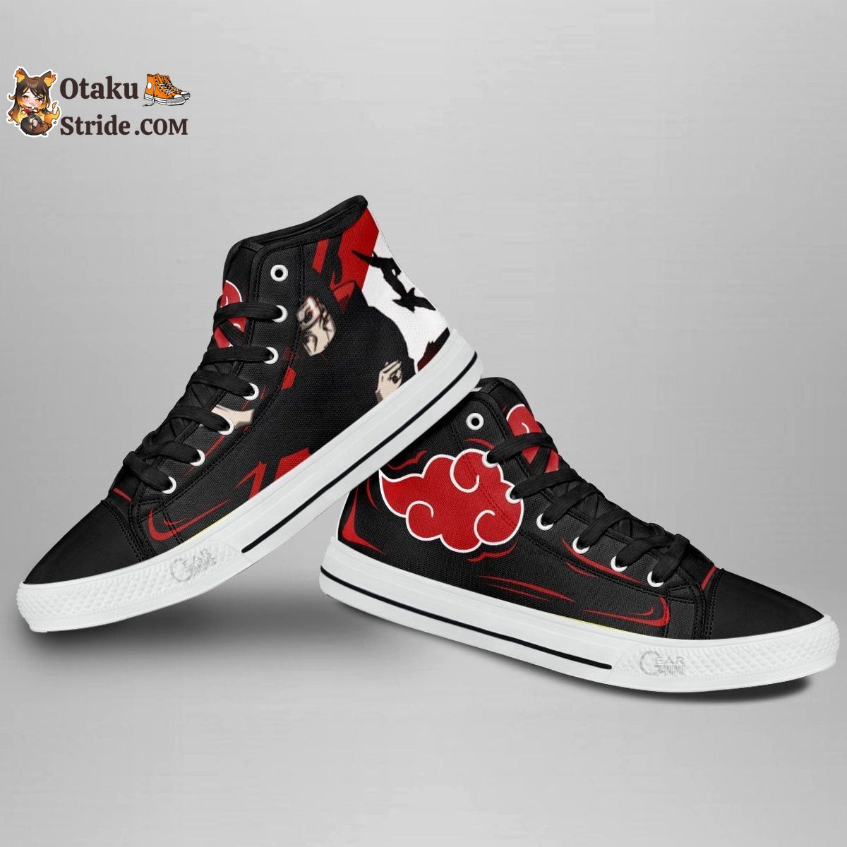 Akatsuki Itachi Jutsu High Top Shoes