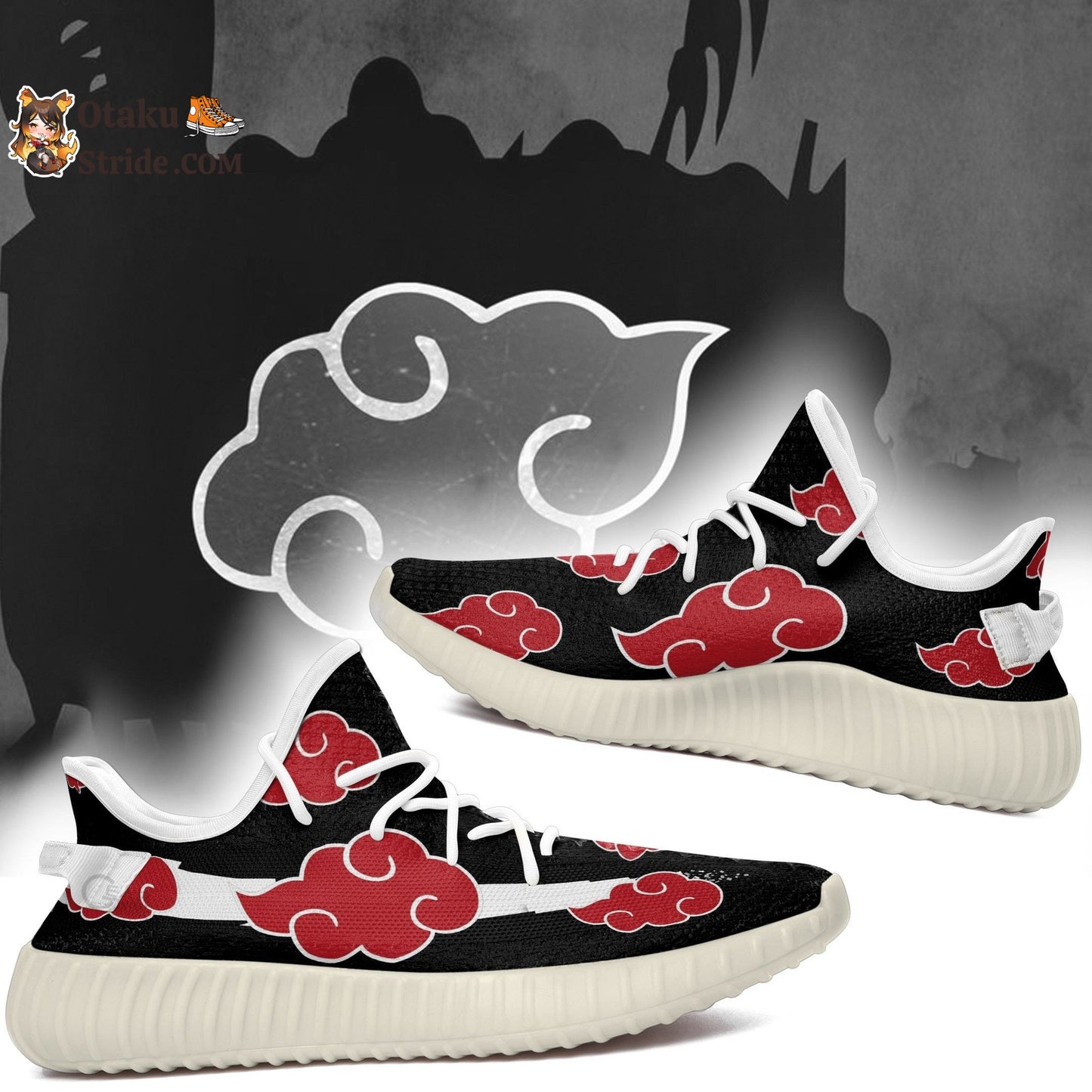 Akatsuki Cloud Yz Shoes Anime Black Theme TT09YZ