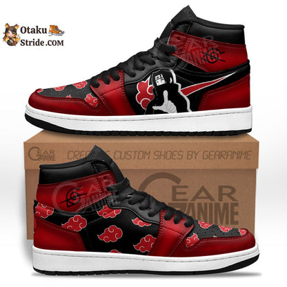 Itachi Uchiha Sneakers Akatsuki Custom Anime Shoes For Fans