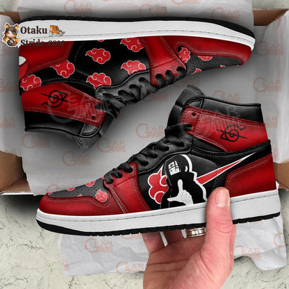 Itachi Uchiha Sneakers Akatsuki Custom Anime Shoes For Fans