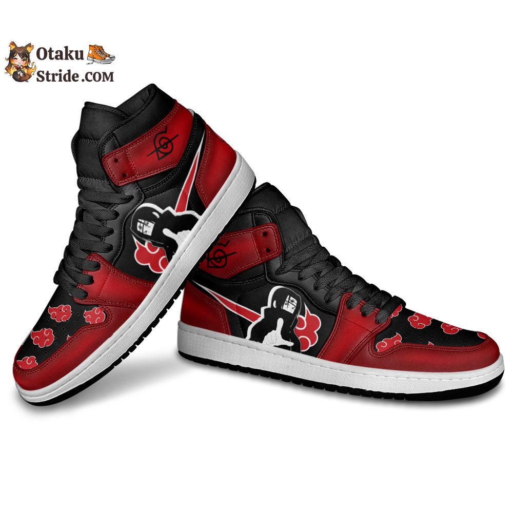 Itachi Uchiha Sneakers Akatsuki Custom Anime Shoes For Fans