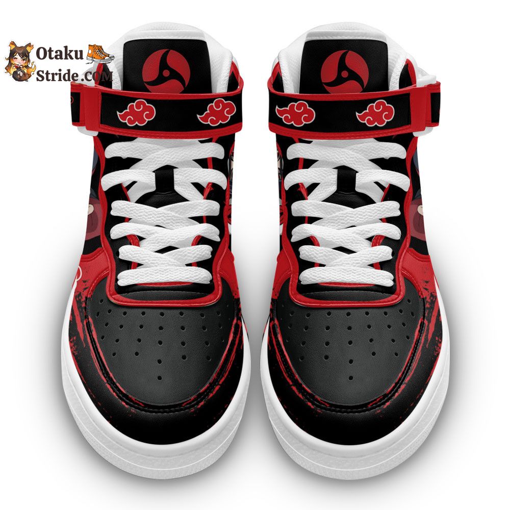 Itachi Uchiha Sneakers Air Mid Custom Akatsuki Anime Shoes