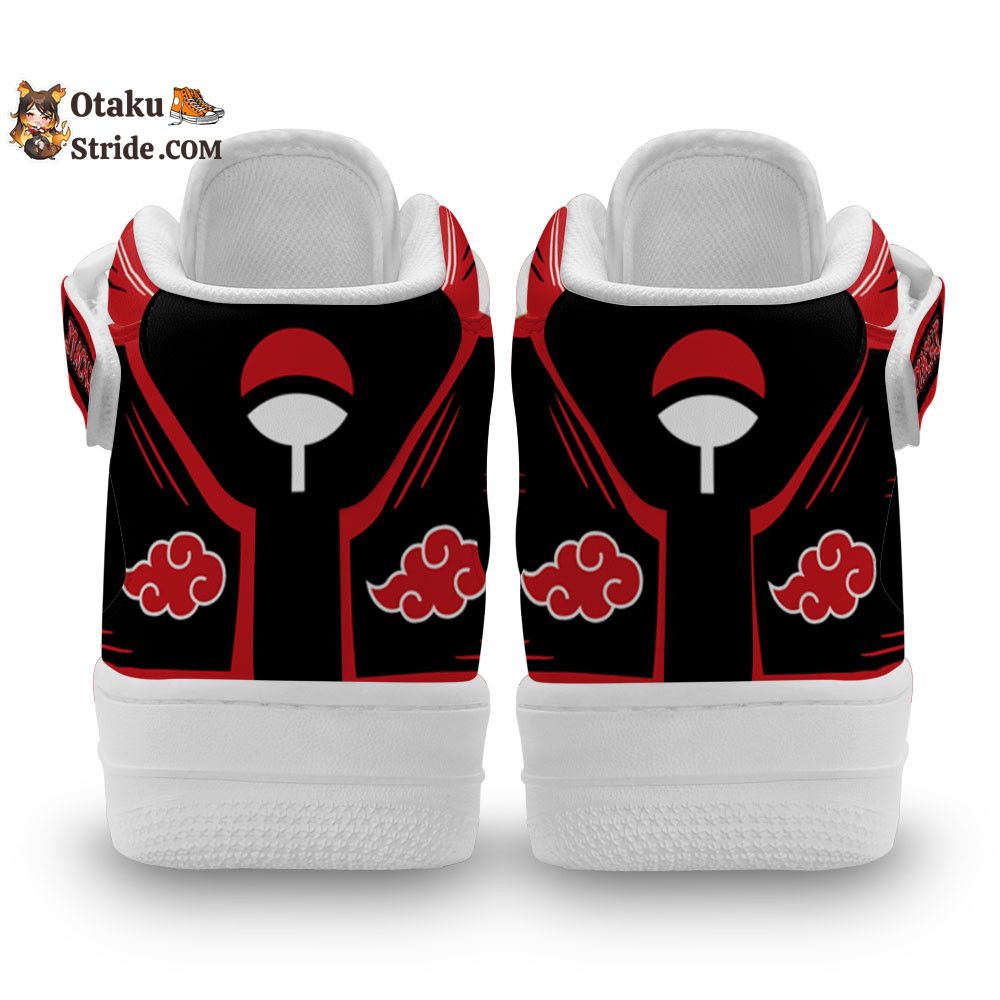 Itachi Uchiha Sneakers Air Mid Custom Akatsuki Anime Shoes