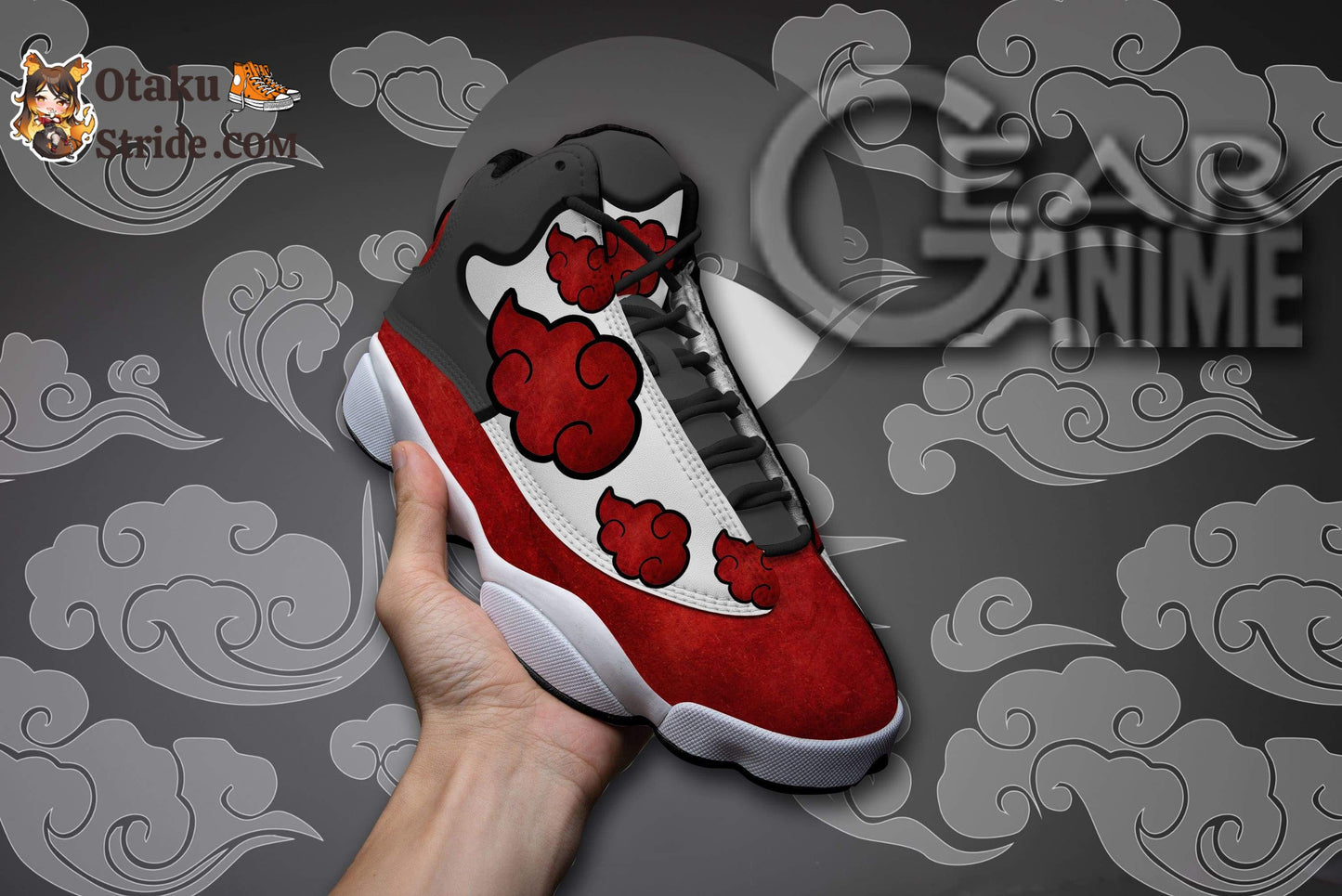 Akatsuki Cloud J13 Sneakers Custom Anime Shoes