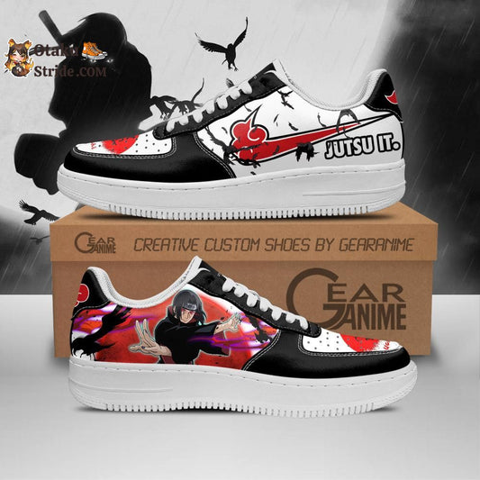 Akatsuki Itachi Sneakers Just Jutsu It Custom Anime Shoes