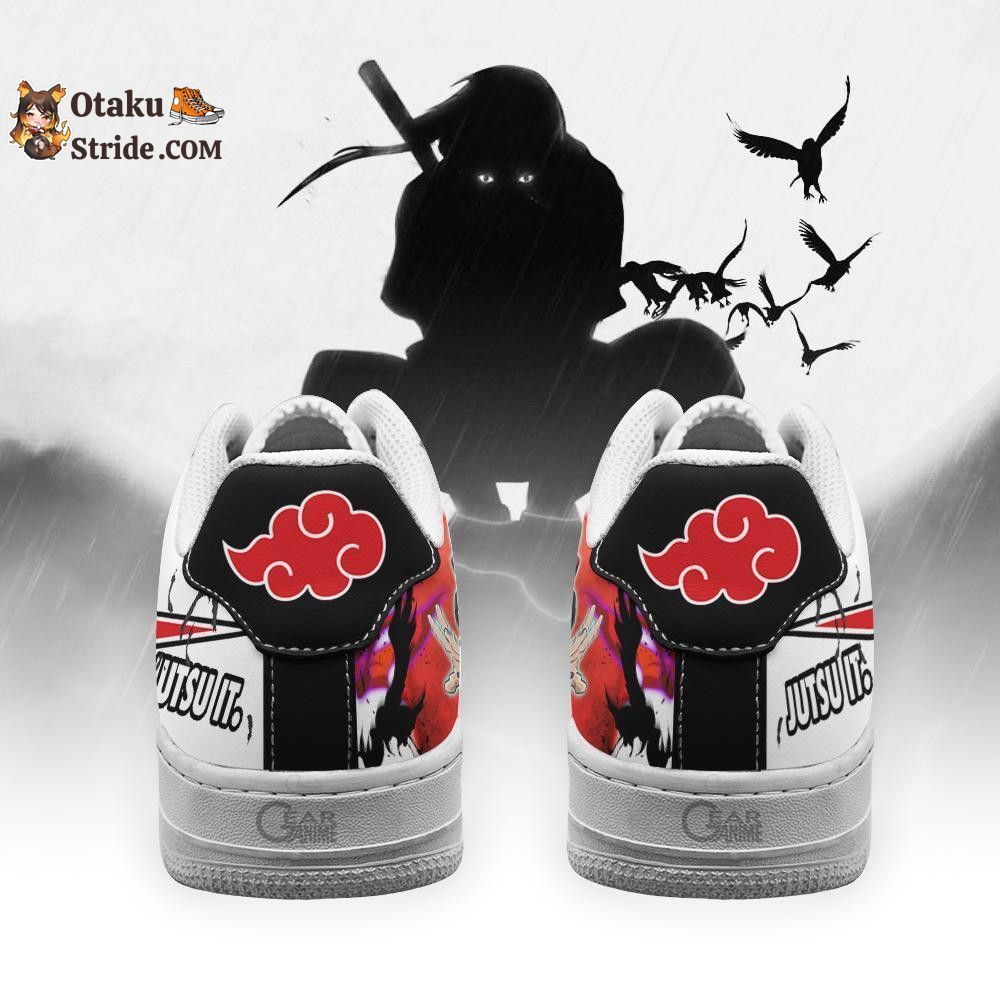 Akatsuki Itachi Sneakers Just Jutsu It Custom Anime Shoes