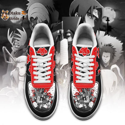 Akatsuki Cloud Sneakers Custom Black Anime Shoes