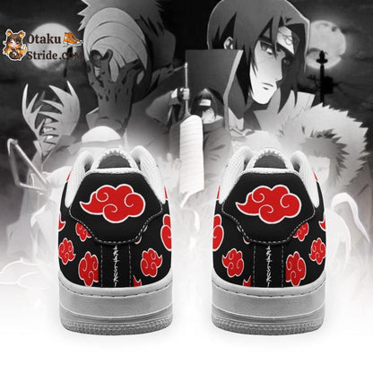 Akatsuki Cloud Sneakers Custom Black Anime Shoes