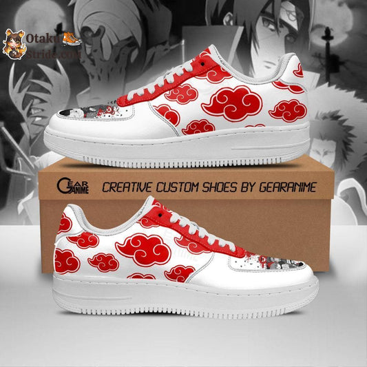 Akatsuki Shoes Anime Custom Shoes White