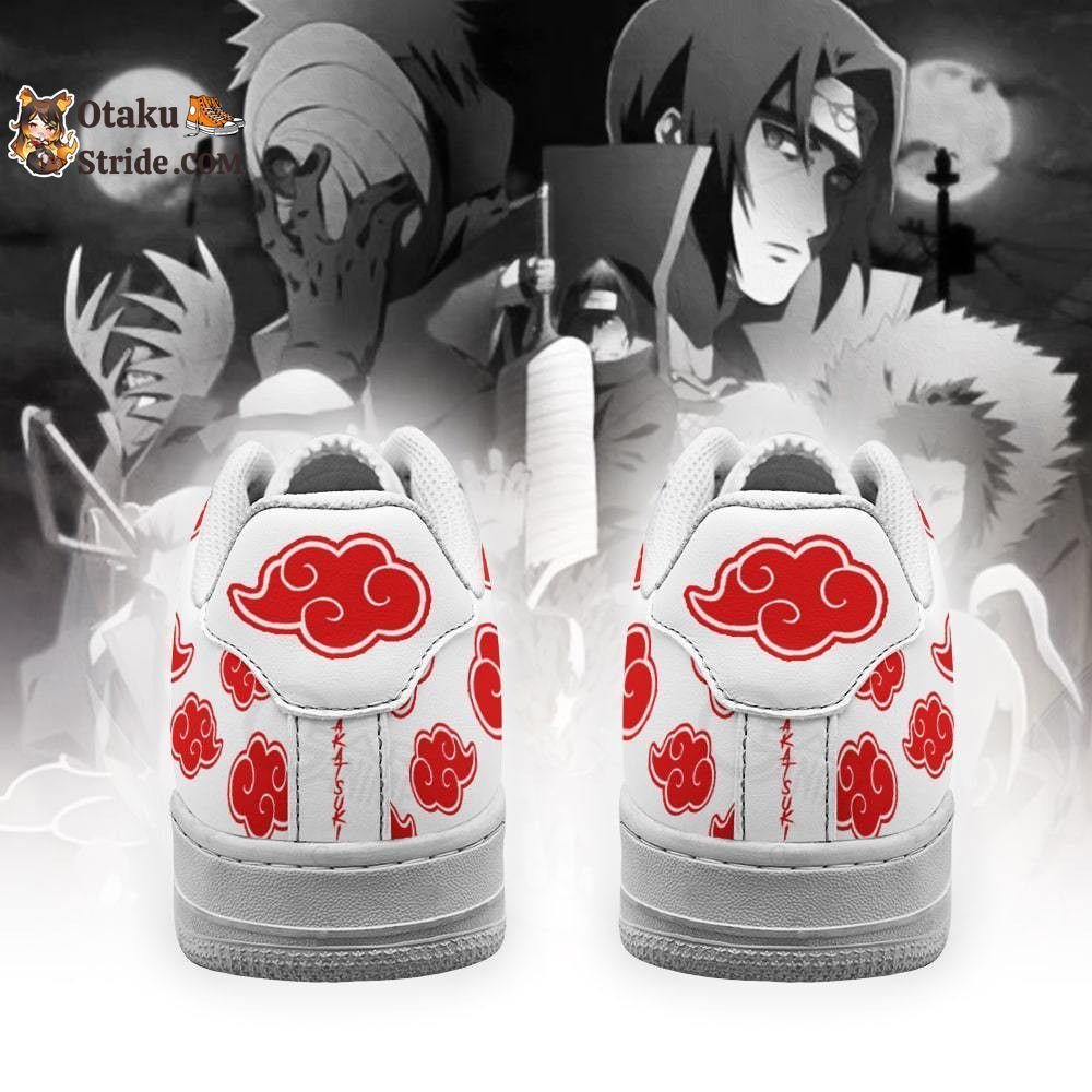 Akatsuki Shoes Anime Custom Shoes White