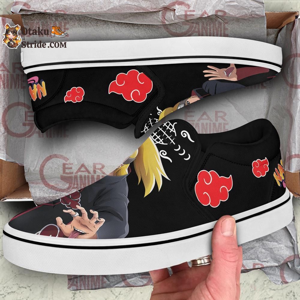 Akatsuki Deidara Slip-On Shoes Slip-O