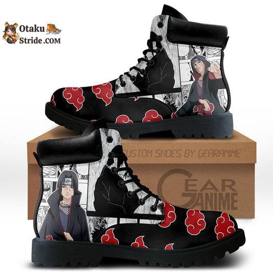 Itachi Uchiha Boots Shoes Anime Custom